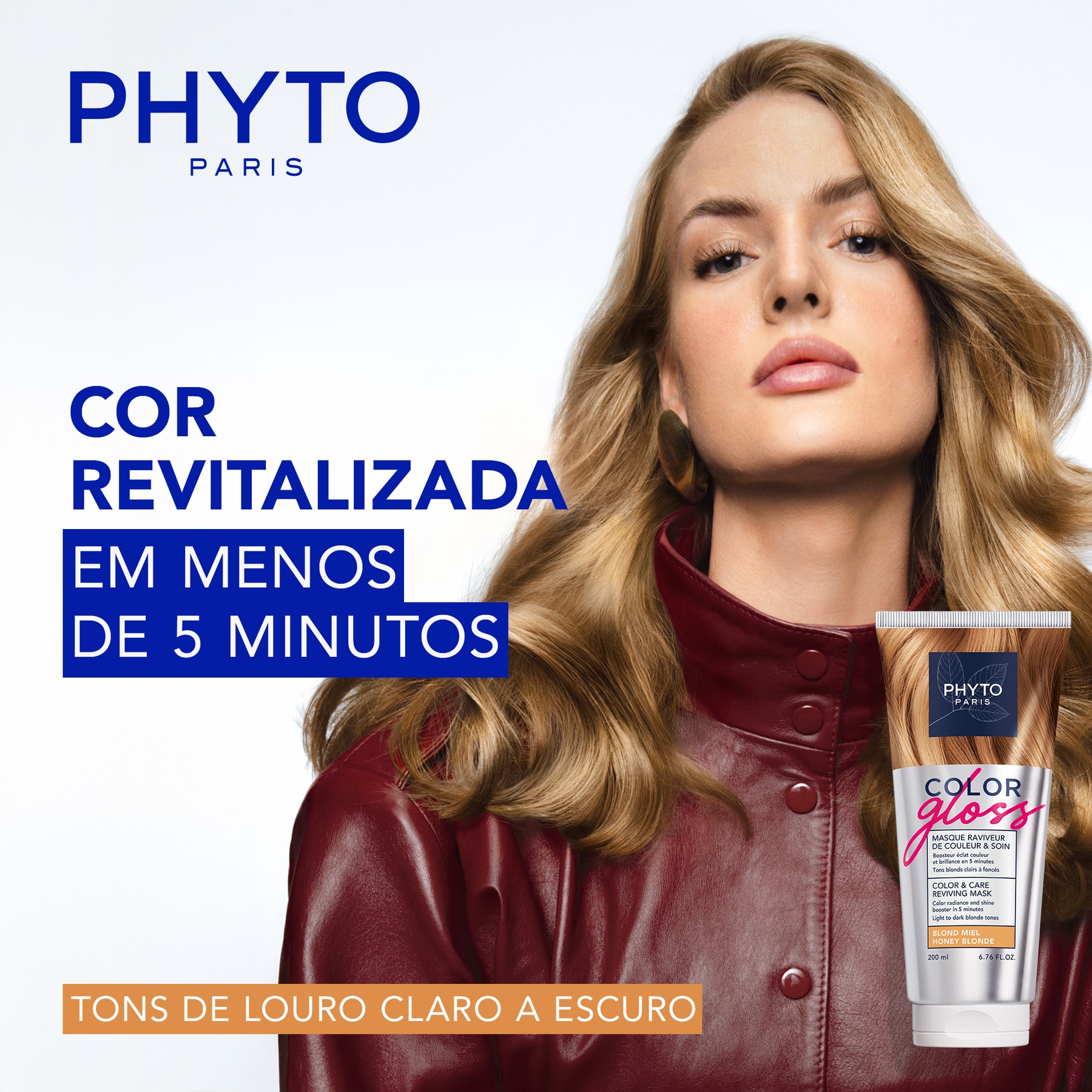 Color GlossColor Gloss MÁSCARA REVITALIZADORA DE COR & CUIDADO- Louro Mel