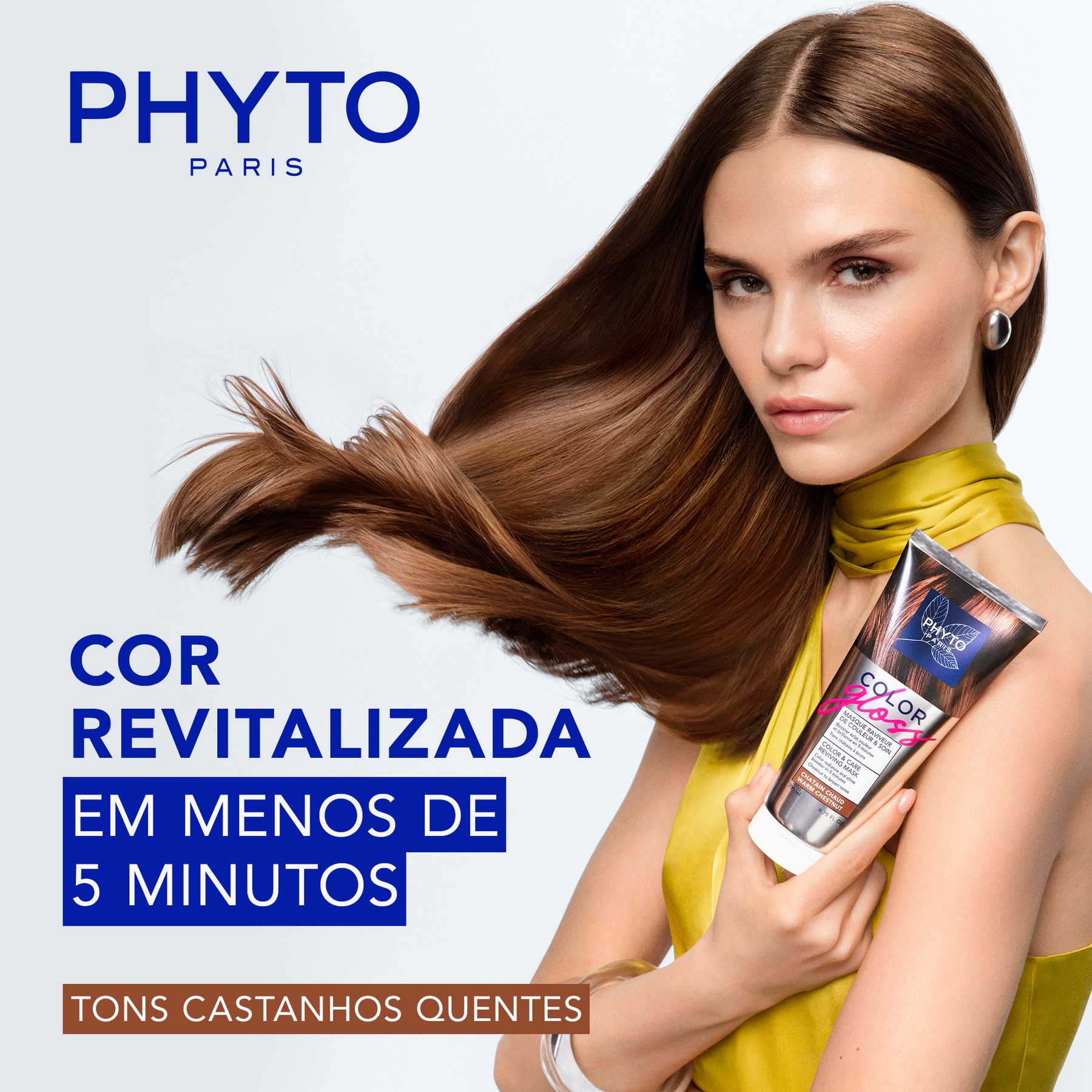 Color GlossColor Gloss MÁSCARA REVITALIZANTE DE COR & CUIDADO - CASTANHO QUENTE