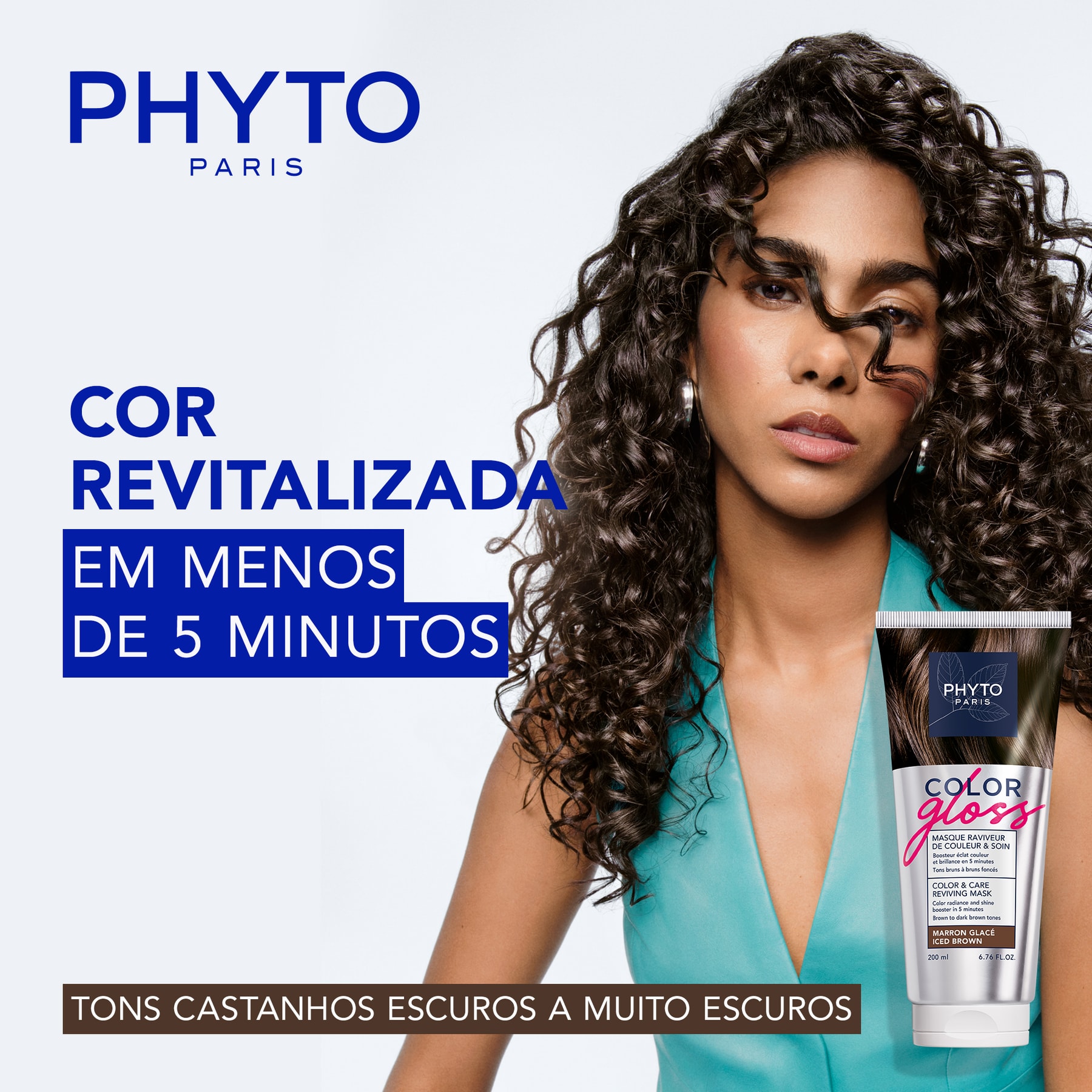 Color GlossColor Gloss MÁSCARA REVITALIZADORA DE COR & CUIDADO -  Castanho Frio