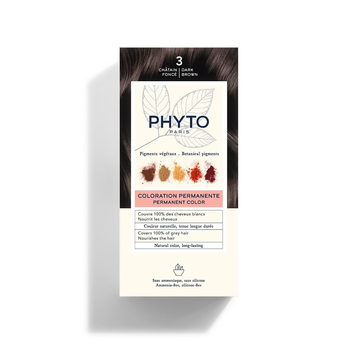 COLORAÇÃO PHYTO 3 Castanho Escuro