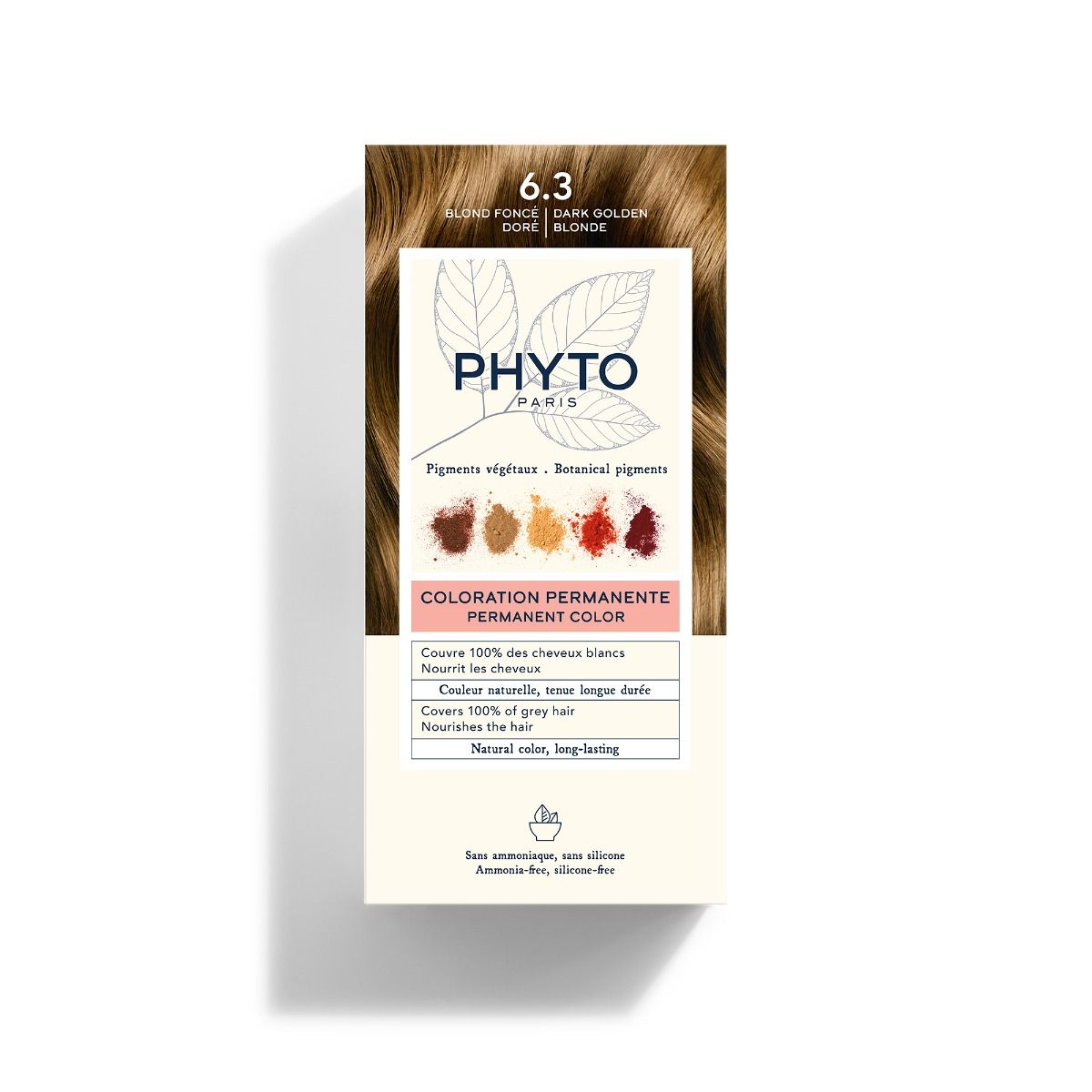 COLORAÇÃO PHYTO 6.3 Louro Escuro Dourado